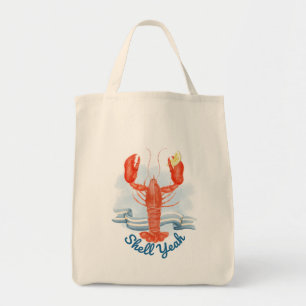 Muschel Yeah Lobster / Coastal Beach Pub Tragetasche