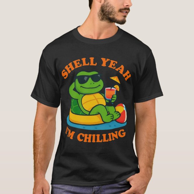 Muschel Yeah Turtle T-Shirt (Vorderseite)