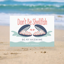 Muschelaustern-Klasse Valentinskarte Dankeskarte