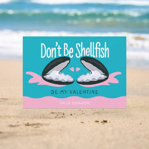 Muschelaustern-Klasse Valentinstag-Karte Dankeskarte