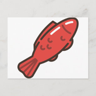 Muschelfisch Postkarte