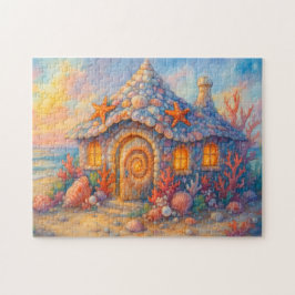 Muschelhäuschen am Korallenstrand Ozeanhaus Puzzle