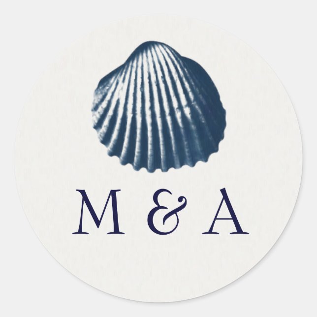 Muschelkleber Runder Aufkleber (Vorderseite)