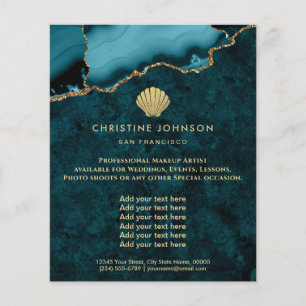 Muschellogo in aquamariner Ausführung Flyer