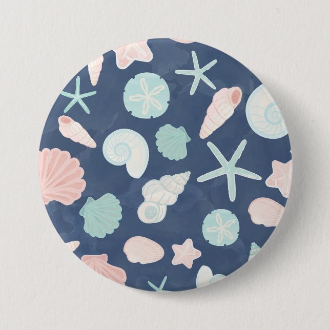 Muschelmuster Button (Vorderseite)