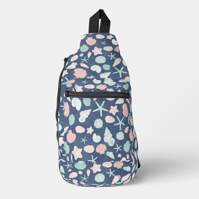 Muschelmuster Crossbody Bag (Vorderseite)