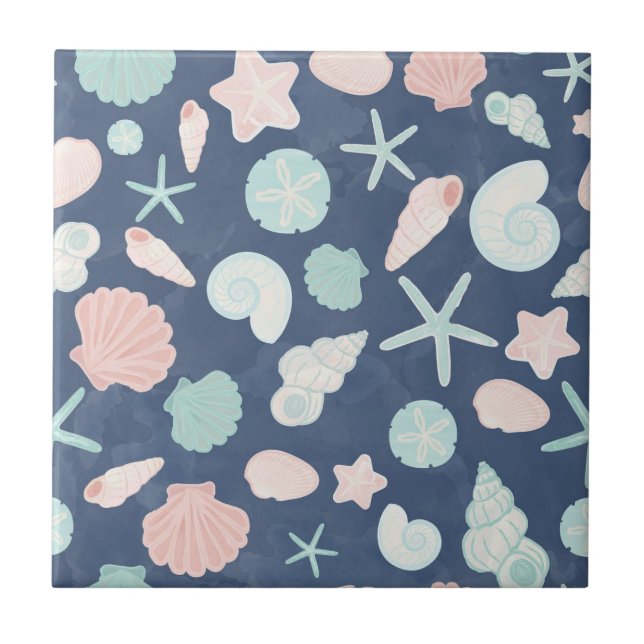 Muschelmuster Fliese (Vorderseite)