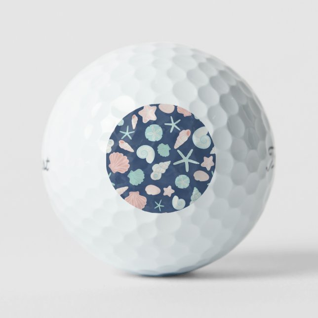 Muschelmuster Golfball (Vorderseite)