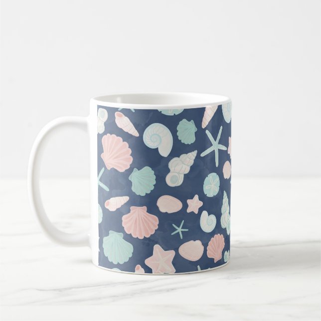 Muschelmuster Kaffeetasse (Links)