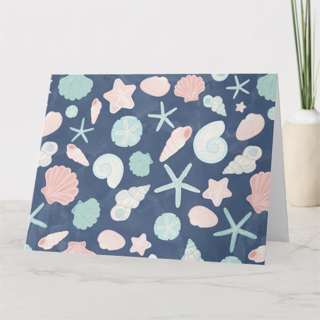 Muschelmuster Karte (Vorderseite)