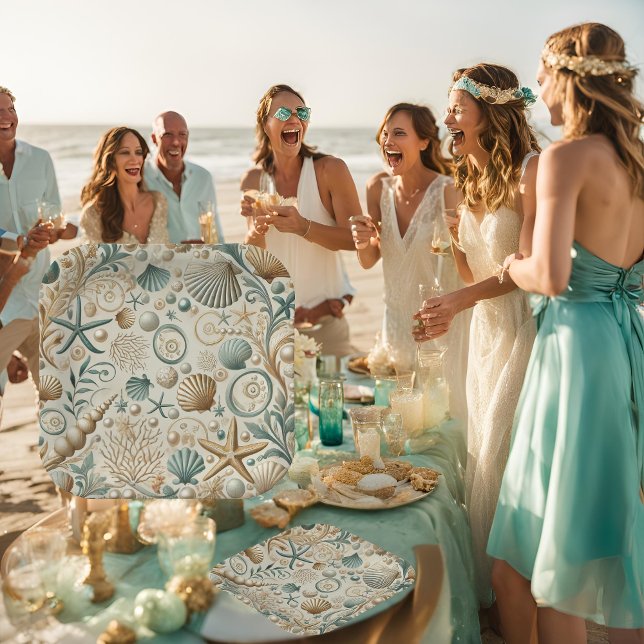 Muscheln 7-Zoll-Papierplatte aus dem Pearl Coast E Pappteller (Von Creator hochgeladen)