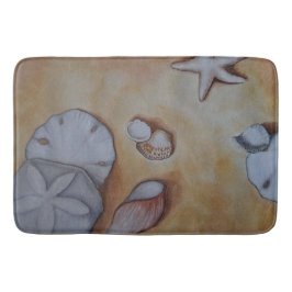 Muscheln am Meer Badematte