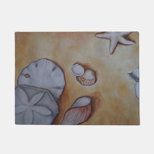 Muscheln am Meer Fußmatte (Vorderseite)