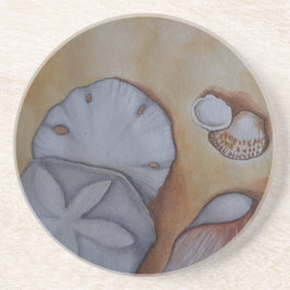 Muscheln am Meer Getränkeuntersetzer