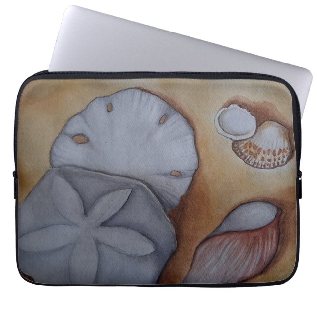 Muscheln am Meer Laptopschutzhülle (Vorderseite)