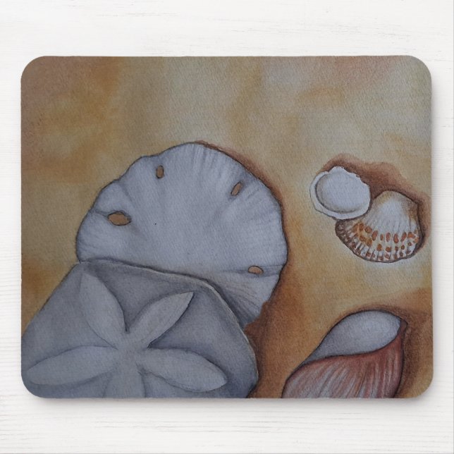Muscheln am Meer Mousepad (Vorne)