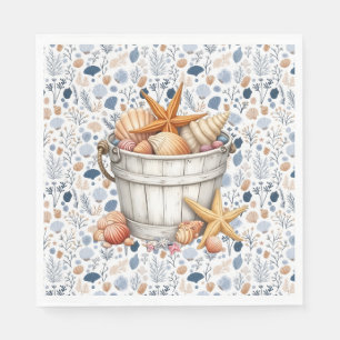 Muscheln am Meer Serviette