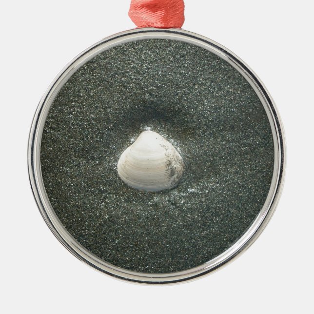 Muscheln am Meeresufer Hakuna Matata.JPG Silbernes Ornament (Vorne)