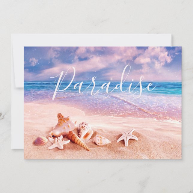 Muscheln am Strand Ankündigung (Vorderseite)