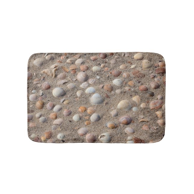 Muscheln am Strand Badematte (Vorderseite)