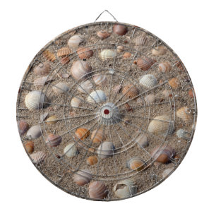 Muscheln am Strand Dartscheibe