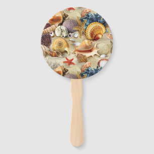 Muscheln am Strand Fächer
