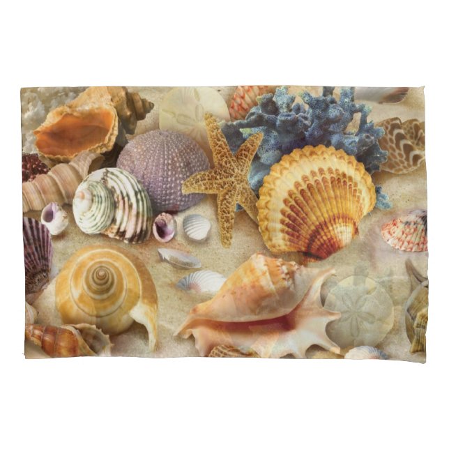 Muscheln am Strand Kissenbezug (Vorderseite)