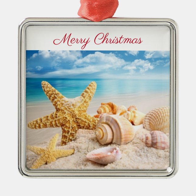 Muscheln am Strand Ornament (Vorne)