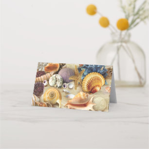 Muscheln am Strand Platzkarte