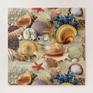 Muscheln am Strand Puzzle