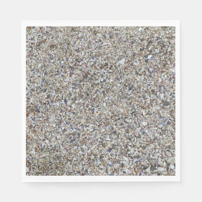 Muscheln am Strand Serviette (Vorderseite)