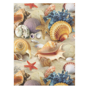 Muscheln am Strand Tischdecke
