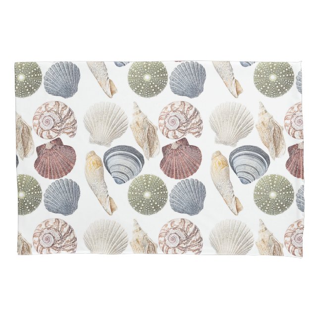 Muscheln Art Beach House Pillow Case Kissenbezug (Vorderseite)