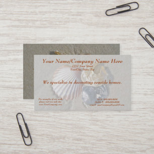 Muscheln auf der Beach Business Card Visitenkarte