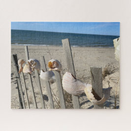 Muscheln auf einem Zaun am Ocean Puzzle