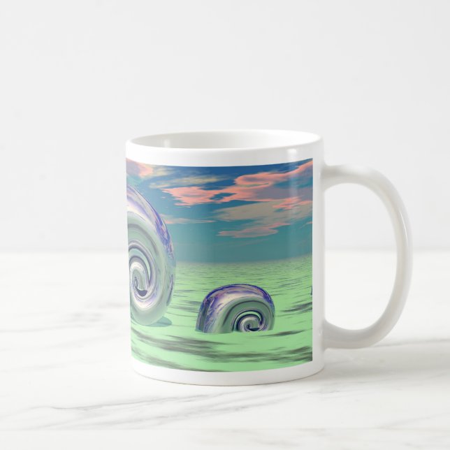 Muscheln aus Metall - 02 Tasse (Rechts)