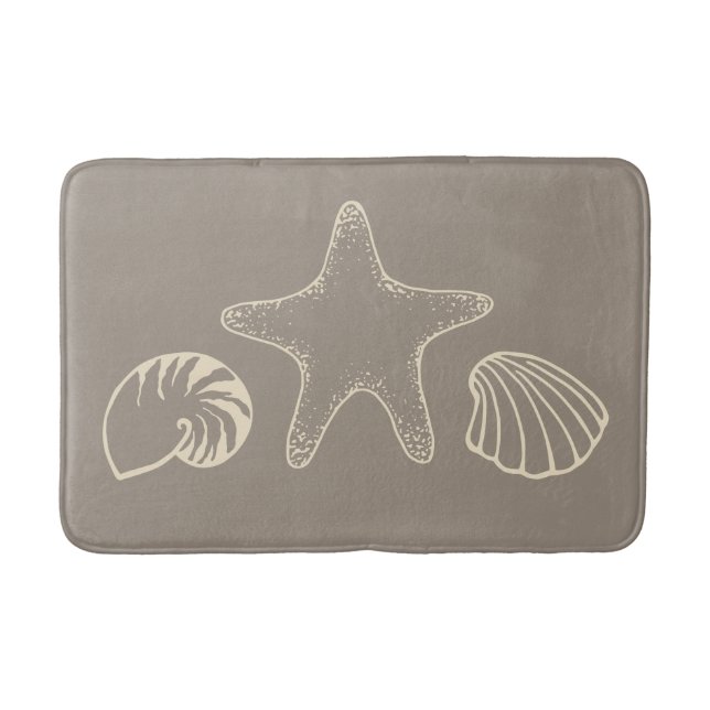 Muscheln Badewanne Rug Badewanne Matte (Vorderseite)