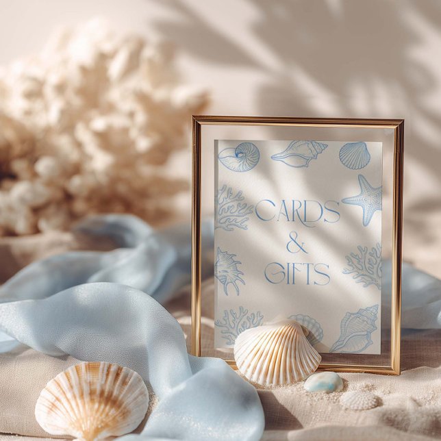 Muscheln Brautparty Karten und Geschenke Poster (Von Creator hochgeladen)