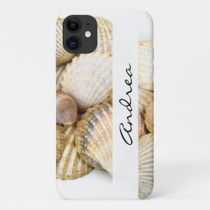 Muscheln, Clam-Muscheln, Cockle-Muscheln, Ihr Name Case-Mate iPhone Hülle