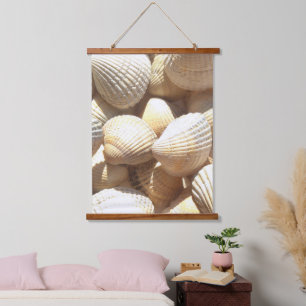 Muscheln Collection Beach Life Fotografie Wandteppich Mit Holzrahmen