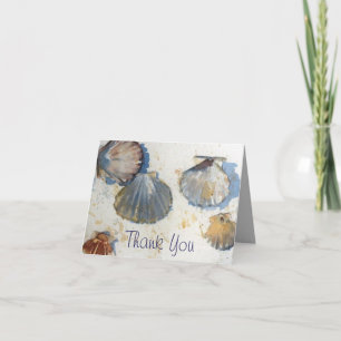 Muscheln danken Ihnen zu kardieren Dankeskarte