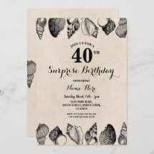 Muscheln der Geburtstagspartei Ocean Beach Mens Wo