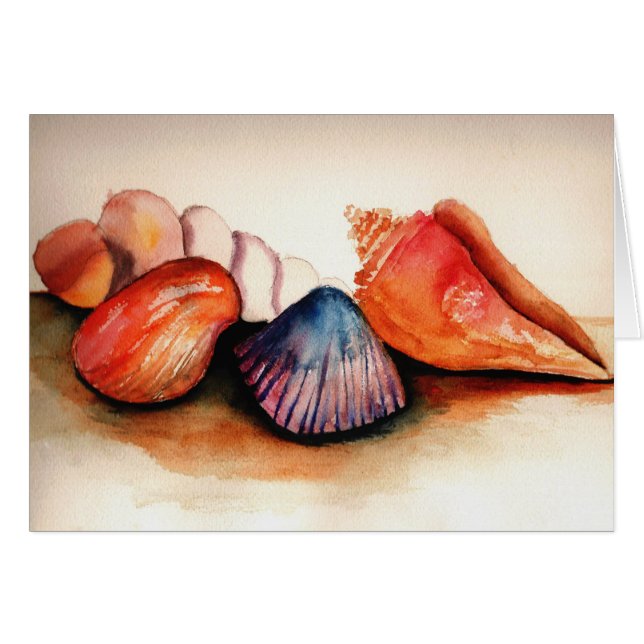 Muscheln der Sommerkarte (Vorderseite (Horizontal))