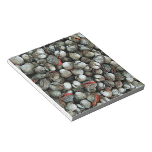 Muscheln des Blutcockle Notizblock