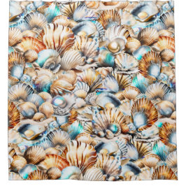 Muscheln des Muschelmeeres Duschvorhang