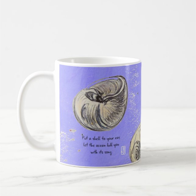 Muscheln des Ozeans 11oz Tasse (Links)