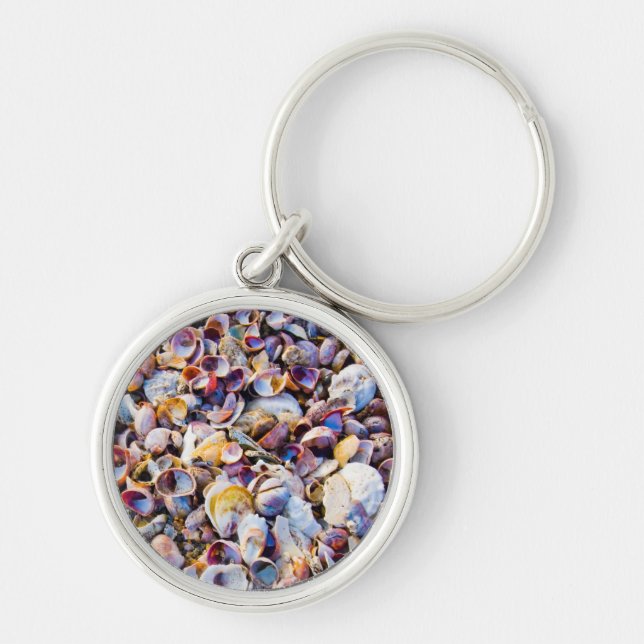 Muscheln durch das Seeufer Schlüsselanhänger (Vorne)