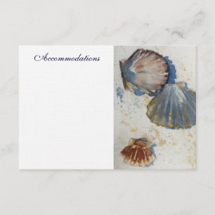 Muscheln-Einschließungs-Karte Begleitkarte