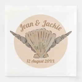 Muscheln für Hochzeiten am Strand Serviette