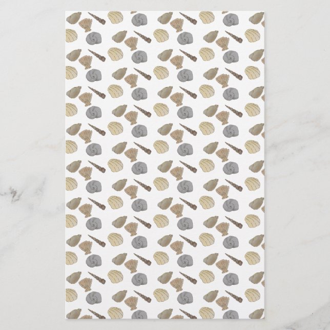 Muscheln für Küstengewässer Scrapbooking (Vorderseite)